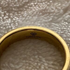Gold Tungsten Ring